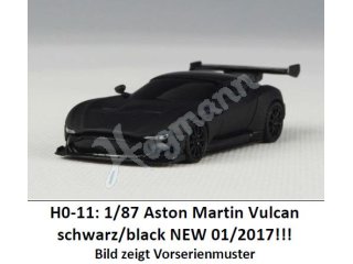 Front Art 1/87 Aston Martin Vulcan schwarz