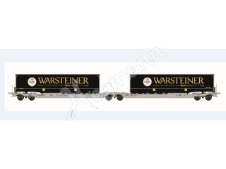 Twin car AAE Cargo Warsteiner + 2x Auflieger WARSTEINER