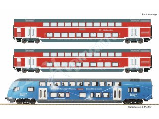 ROCO 74156 H0 1:87 3-tlg. Set: Doppelstockwagen