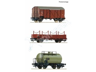 ROCO 76018 H0 1:87 3-tlg. Set: Güterzug