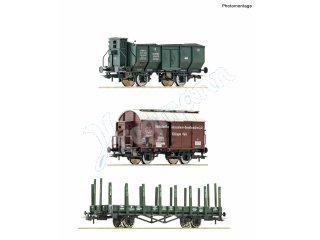ROCO 77028 H0 3-tlg. Set: Güterwagen
