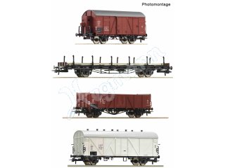 ROCO 6600101 H0 4-tlg. Set: Güterzug, PKP