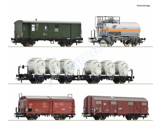 ROCO 6600018 H0 6-tlg. Set: Güterzug, DB