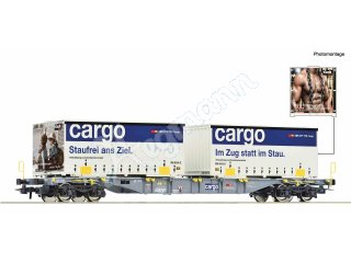 ROCO 6600028 H0 Containertragwagen, SBB Cargo