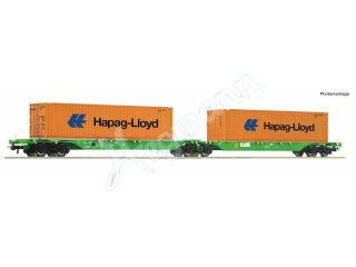 ROCO 77370 H0 Container-Doppeltragwagen