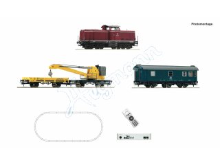 ROCO 5110004 H0 z21 start Digitalset: Diesellokomotive BR 211 mit Kranzug, DB