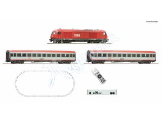 ROCO 5110005 H0 z21 start Digitalset: Diesellokomotive Rh 2016 mit Schnellzug, ÖBB