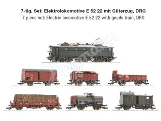 Roco 61492 H0 1:87 Güterzug-Set E52 DRG, 7-teilig