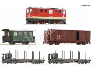 ROCO 5540001 H0e 5-tlg. Zugset: Diesellokomotive 2095 005-1 mit GmP, ÖBB