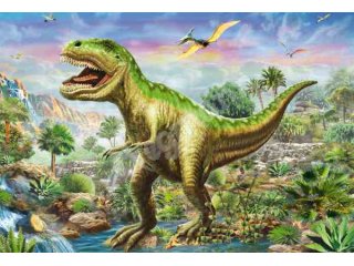 Schmidt-Spiele 56202 Abenteuer mit den Dinosauriern, 3x48 Teile