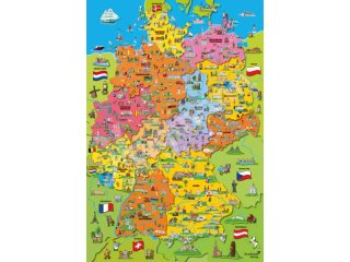 Schmidt-Spiele 56312 Deutschlandkarte mit Bildern, 200 Teile