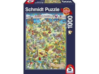 Schmidt-Spiele 58330 Illustrierte Deutschlandkarte