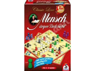 Schmidt-Spiele 49085 Classic Line, Mensch ärgere Dich nicht®, mit großen Spielfiguren