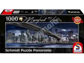 Schmidt-Spiele 59621 Panoramapuzzle, New York, Dark Night