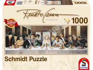Schmidt-Spiele 57291 Dinner der Berühmten, Panoramapuzzle