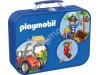 Schmidt-Spiele 55599 Playmobil, Puzzle-Box blau, 2x60, 2x100 Teile