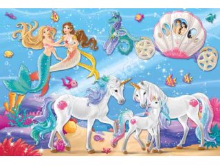 Schmidt-Spiele 56302 Bayala, Der Zauber der Meerjungfrauen, 60 Teile, Figur Femajas Schmetterlingsfohlen