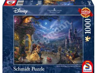 Schmidt-Spiele 59484 Disney, Die Schöne und das Biest, Tanz im Mondlicht