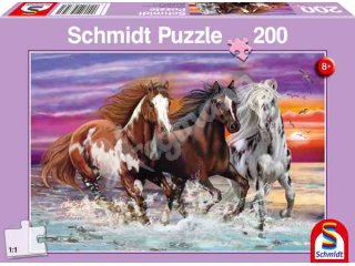 Schmidt-Spiele 56356 Wildes Pferde-Trio, 200 Teile