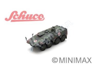 Schuco / Minimax 452680300 H0 1:87 Tank BOXER, German Army Medic Unit