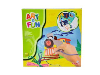 Art & Fun Fädelspiel mit versch. Motiven und verschiedenfarbigen F