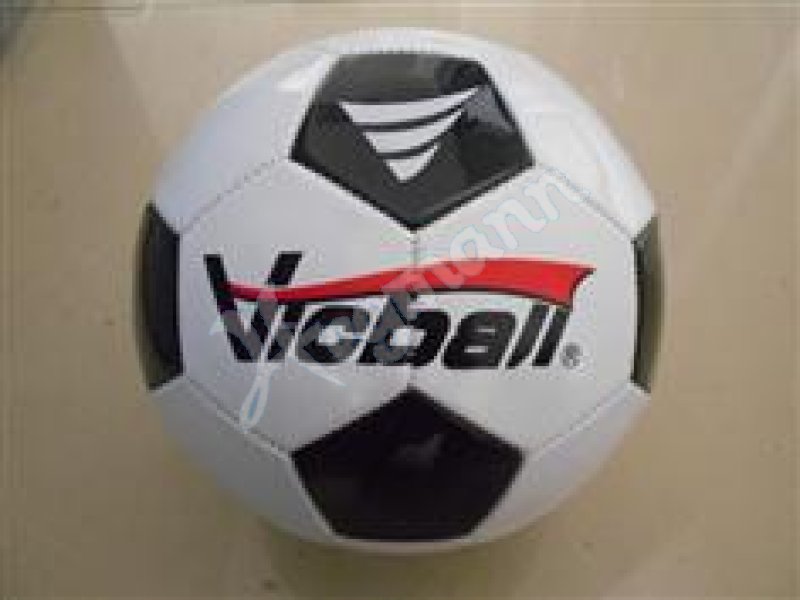 Fussball, Groesse 5, schwarz/ Fußball Gr.5 aus PU, 2-lagig ...