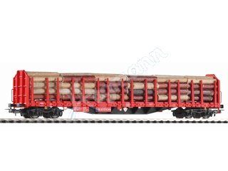 Piko 72196 H0 1:87 Rungenwagen Roos-t642 DB AG mit Holzladung Vedes-MC exklusiv