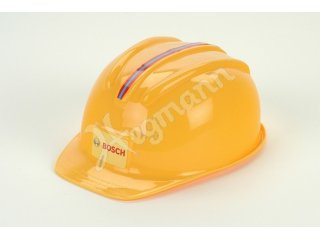 gelber BOSCH-Helm mit Riemen für junge Handwerker ab 3 Jahren