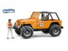 BRUDER 02542 Jeep Cross Country Racer orange. mit Rennfahrer