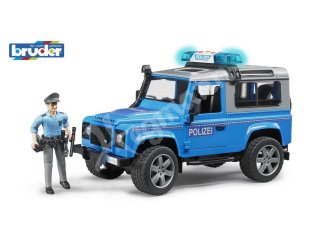BRUDER 02597 Land Rover Defender Station Wagon . (blau, silber) Po