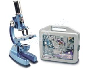Mikroskop mit 100-, 450- und 900-facher Vergrößerung