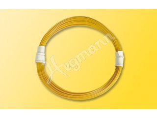 VIESSMANN 6891 Extradünner Spezialdraht 0,03 mm², gelb, 5 m