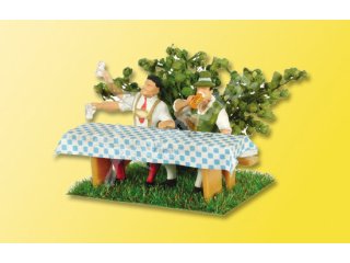 Viessmann 1525 Beer Drinker Figure With Moving Arm - H0 Scale Model Train Accessory