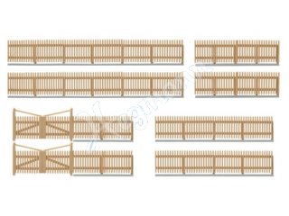 VIESSMANN 38625 H0 Deko-Set Holzzaun