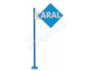 H0 ARAL-Schild mit LED-Beleuchtung