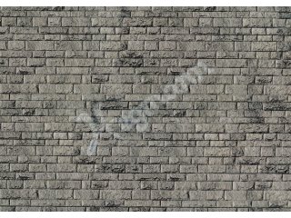 VIESSMANN 47369 N Mauerplatte Porphyr aus Karton, 25 x 12,5 cm,