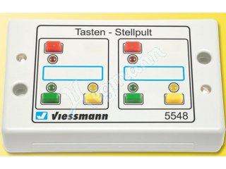 VIESSMANN 5548 Tasten-Stellpult, rückmeldefähig, 3-begriffig