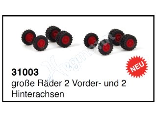 VK-Modelle 31003 1:87 H0 große Räder 2 Vorder- und 2 H