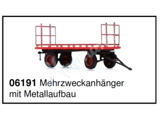 VK-Modelle 1:87 H0 Mehrzweckanhänger mit Metallaufbau