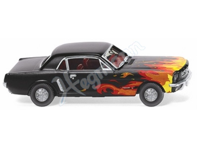 H0, 1:87 WIKING 020503/0205 03 Ford Mustang Coupé schwarz mit Flammendekor NEU H0, 1:87 WIKING 020503/0205 03 Ford Mustang Coupé schwarz mit Flammendekor NEU