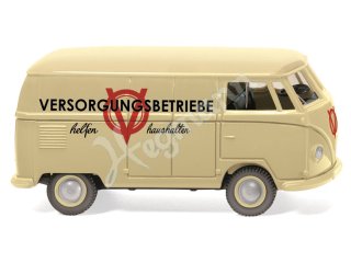 VEDES MC exklusiv 31182450 VW Bus Kastenwagen in beige mit schwarz-roter Bedruckung 